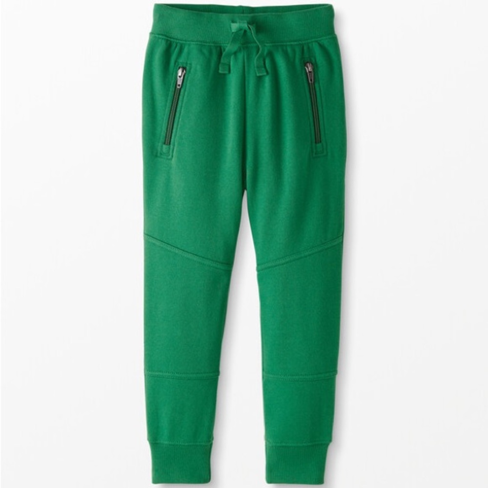 HANNA ANDERSSON Baby Toddler Double‎ Knee Slim Joggers Sweatpants, Green, 18-24m